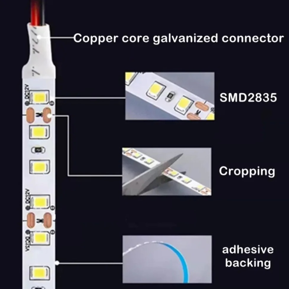 DC12V/24V SMD2835 LED Strip 8m - Actinic Blue Led recension och pris