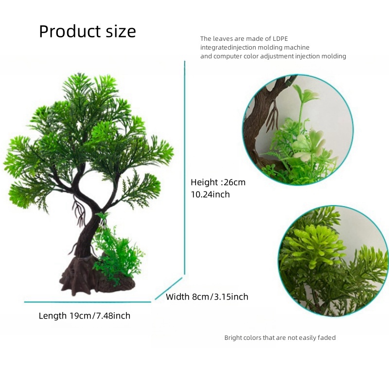 Fish Tank DIY Artificial Aquar - Marine Aquarium Aquascape recension och pris
