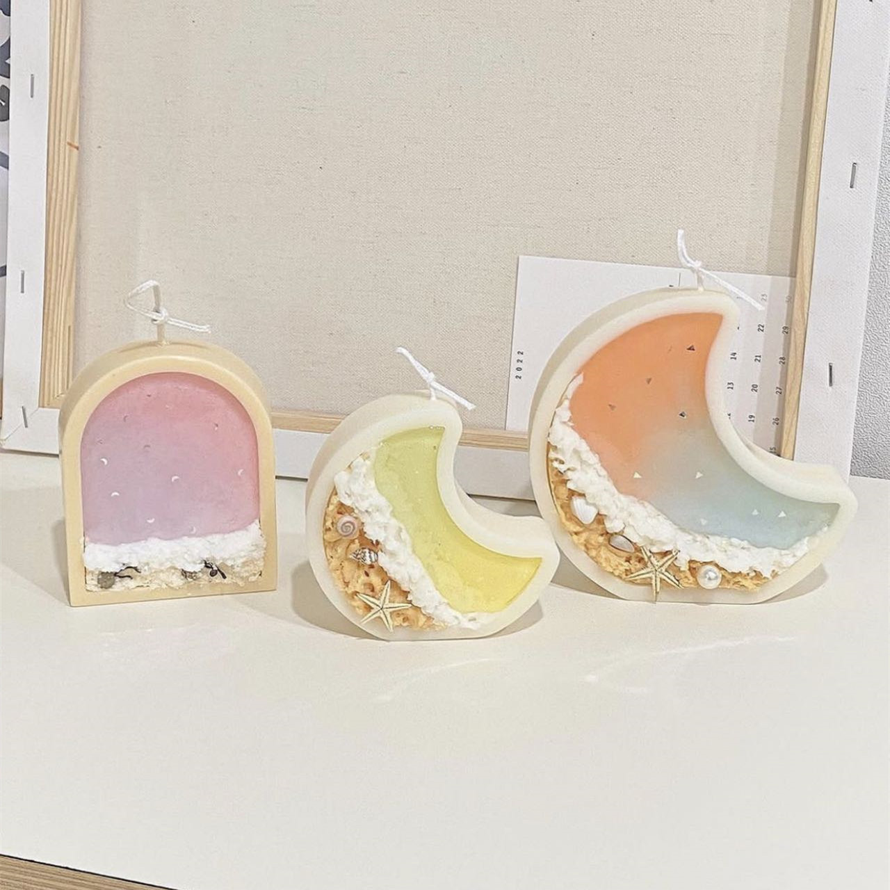 Fish Tank Moon Shape Candle Mo - Aquarium Marine Tank recension och pris