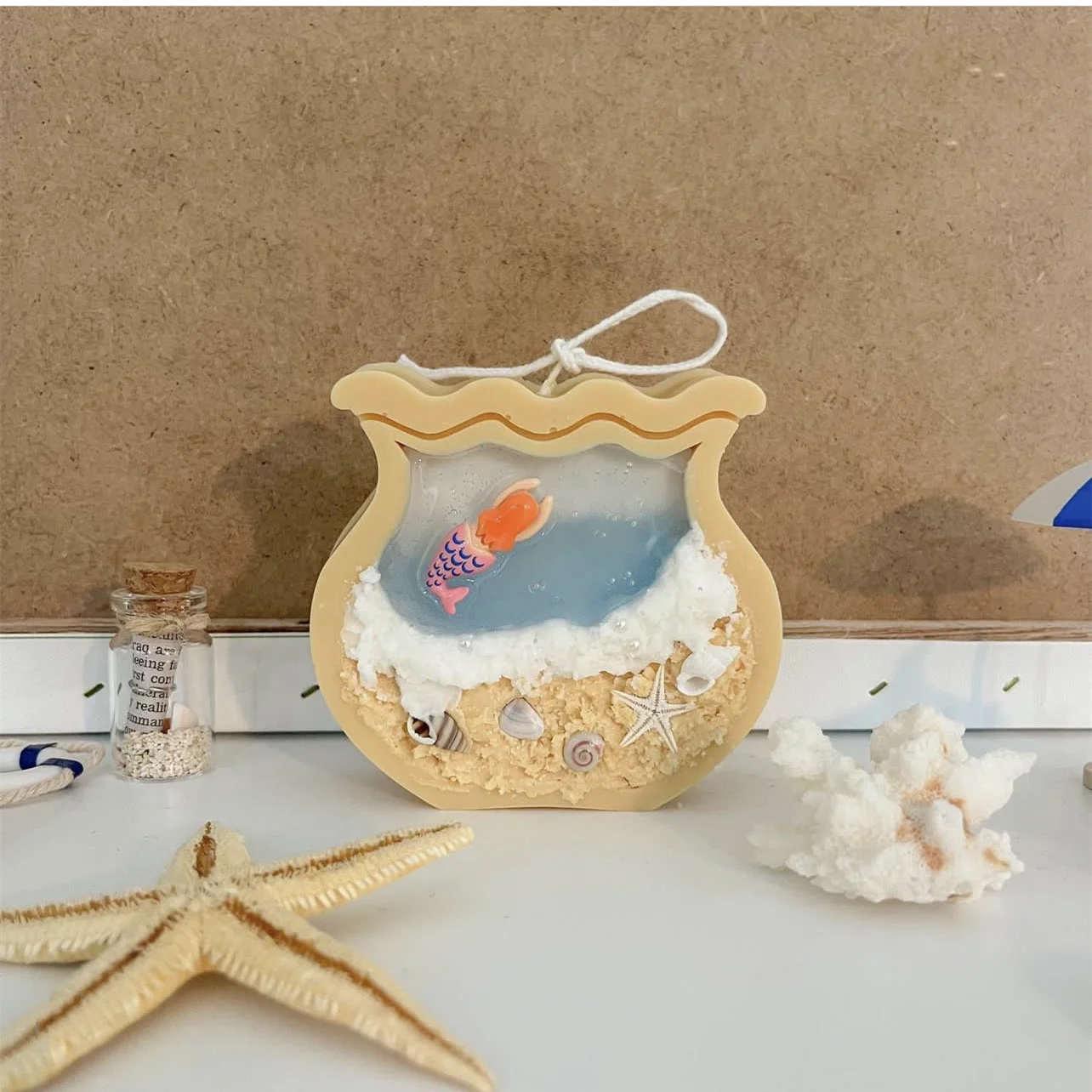 Fish Tank Moon Shape Candle Mo - Aquarium Marine Tank recension och pris