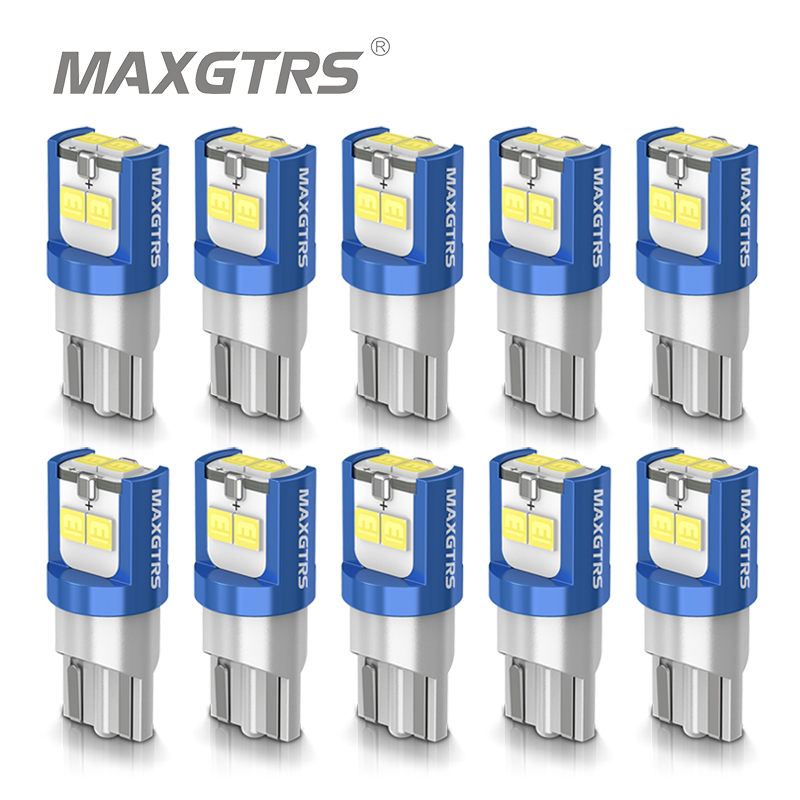 10x 194 168 T10 LED W5W LED Bu - Actinic Blue Led recension och pris