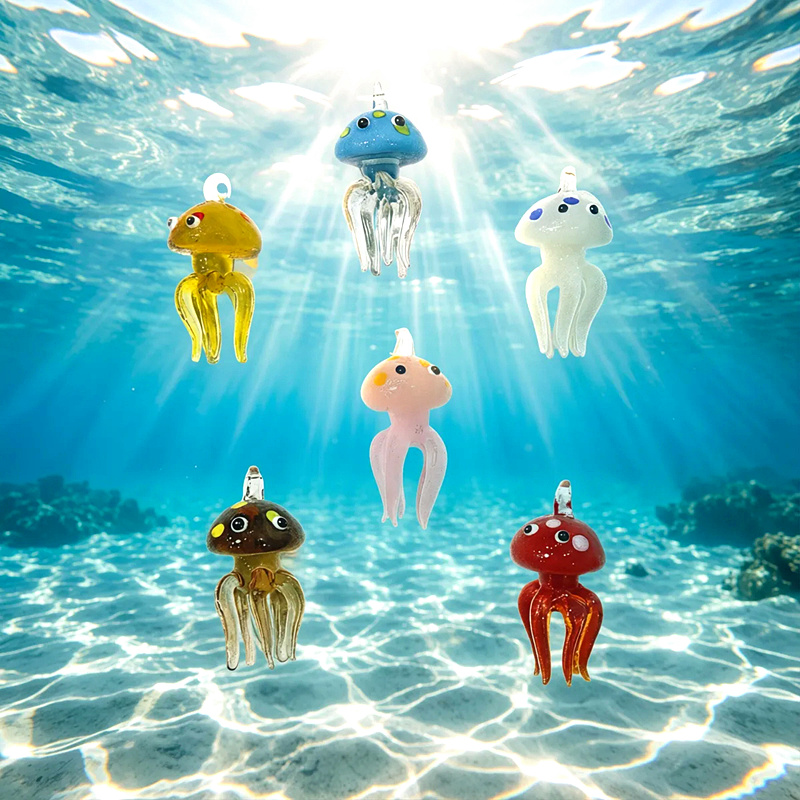 Colorful Mini Jellyfish Glass  - Marine Aquarium & Regional Centre Reviews recension och pris