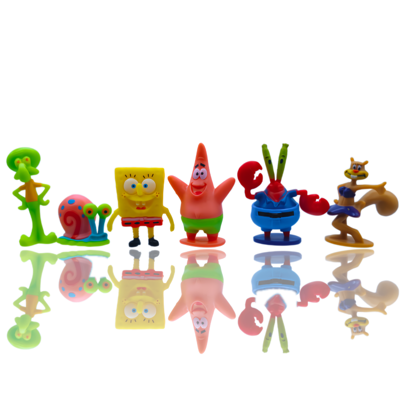 6pcs SpongeBob Fish Tank Decor - Aquarium Marine Tank recension och pris