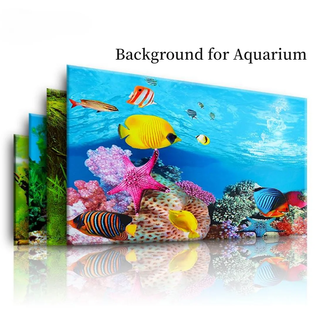 Background Aquarium 3D Sticker - Marine Aquarium Aquascape recension och pris