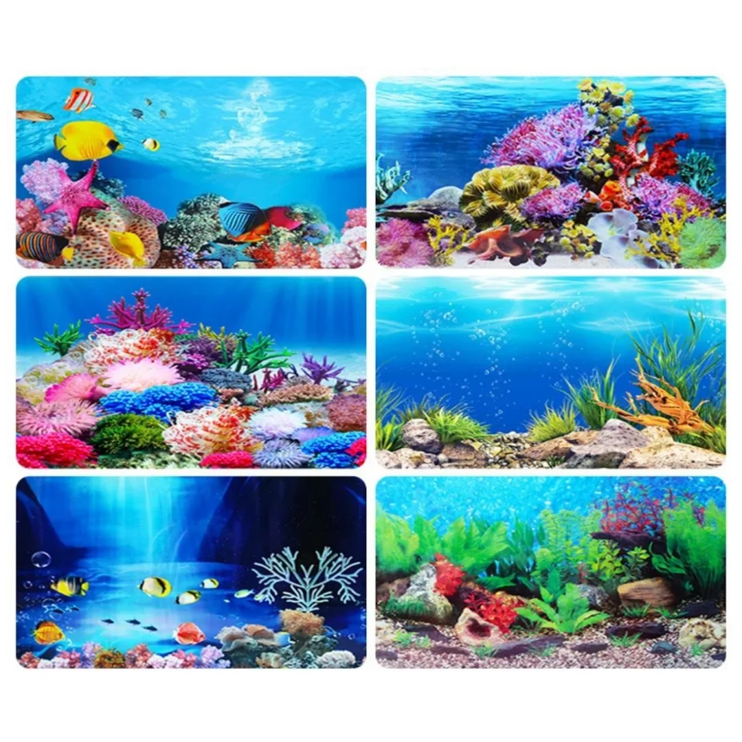 Background Aquarium 3D Sticker - Marine Aquarium Aquascape recension och pris