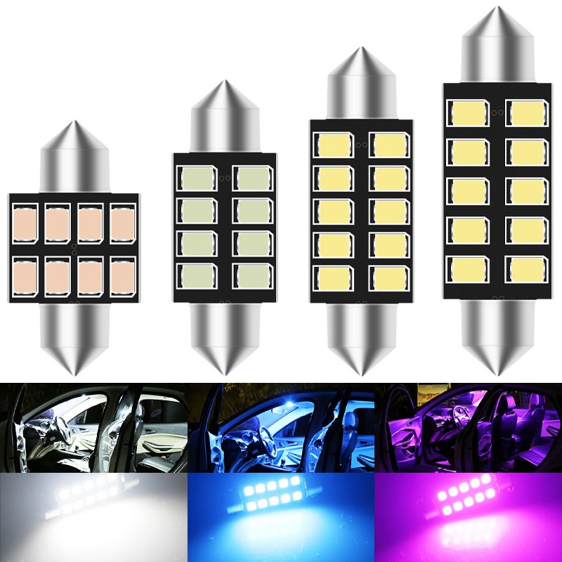 2pcs LED C5W Light Festoon 31m - Actinic Blue Led recension och pris