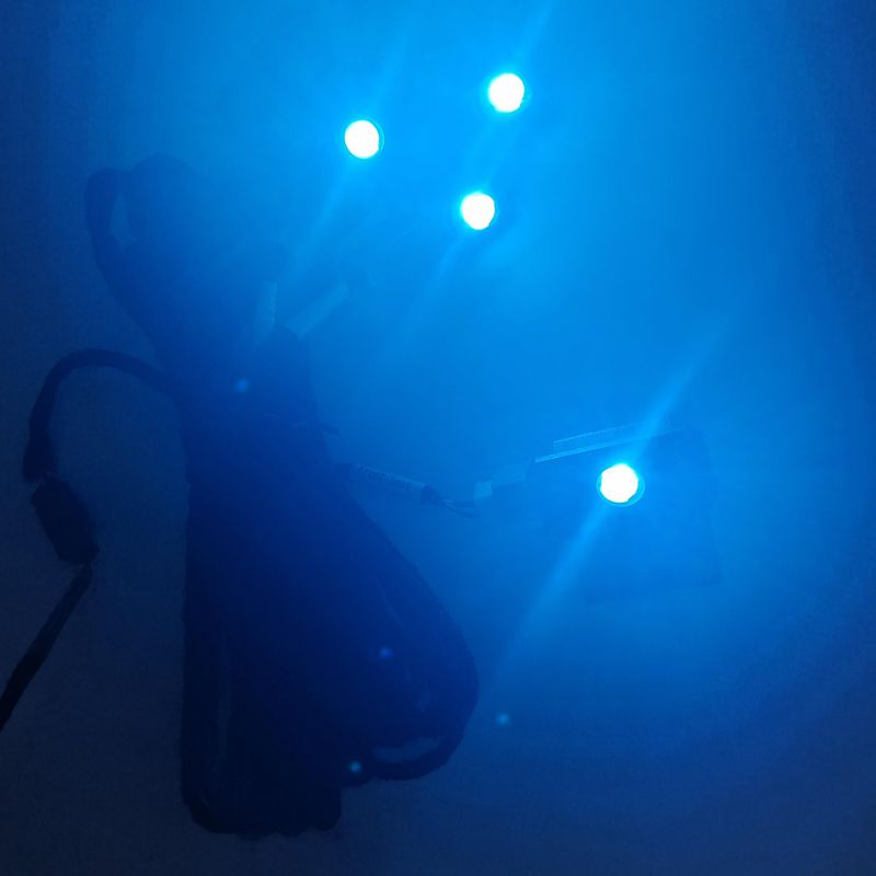 4PCS LED Car Interior Atmosphe - Actinic Blue Led recension och pris