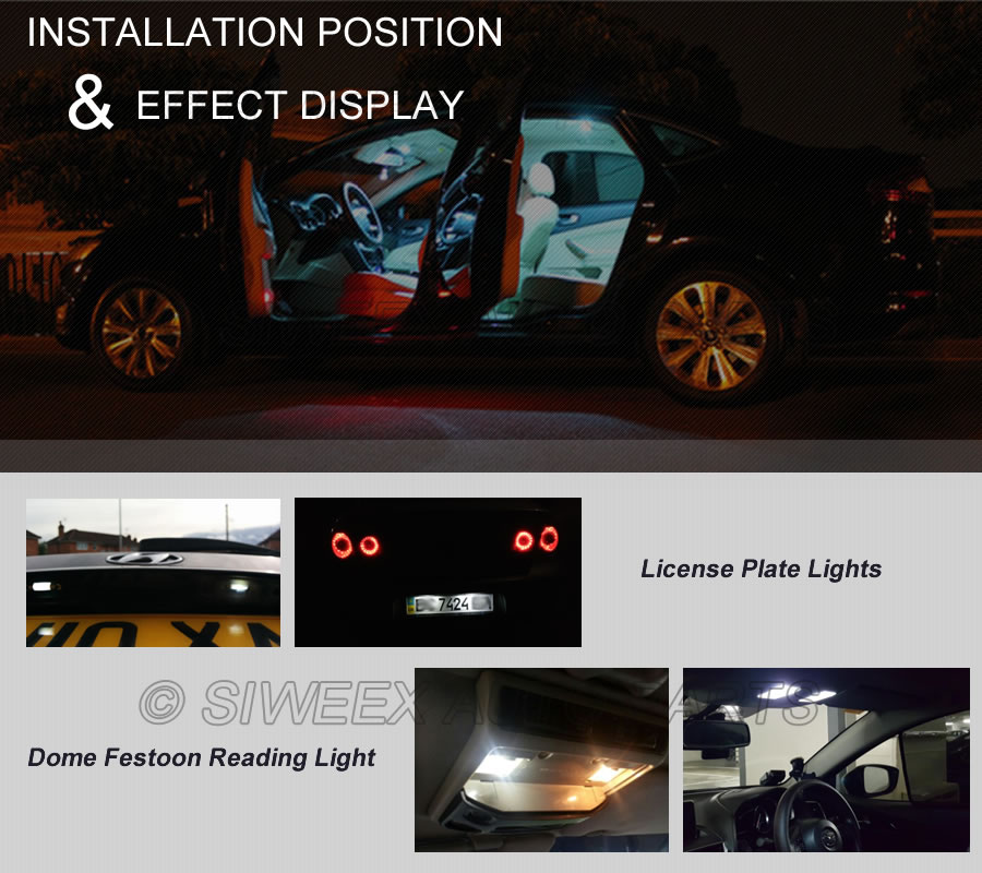 31mm 3528 1210 SMD 12 LED Car  - Actinic Blue Led recension och pris