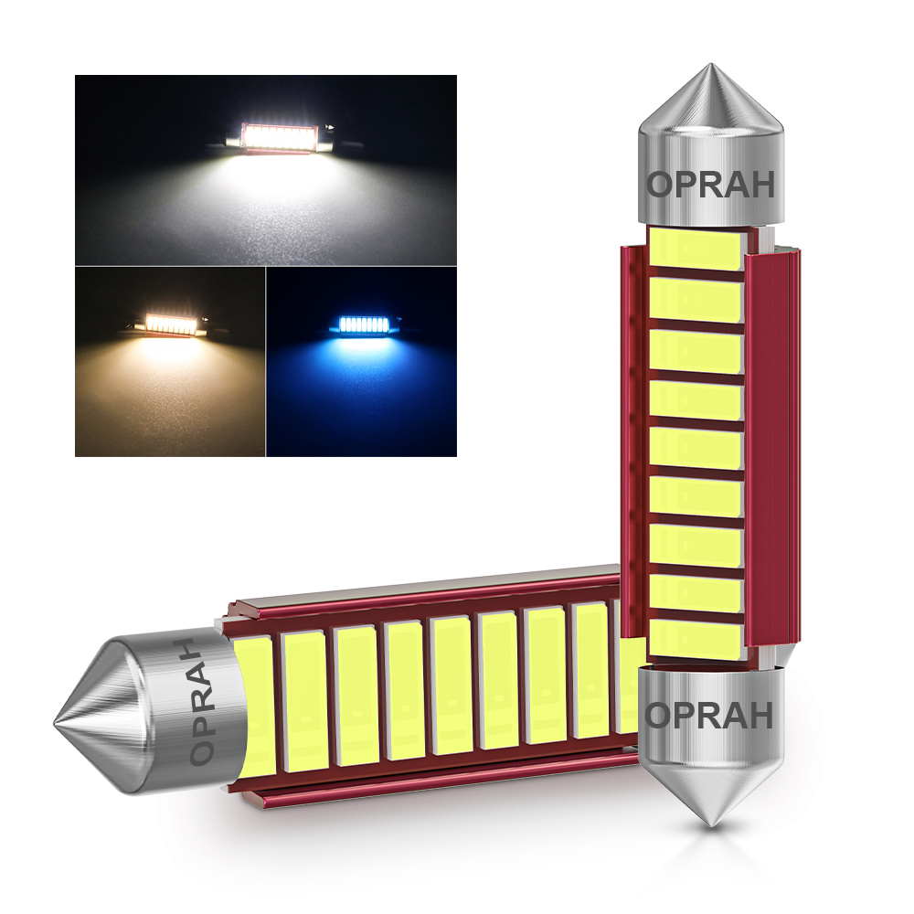 2pcs 31mm 36mm 39mm 41mm C5W C - Actinic Blue Led recension och pris